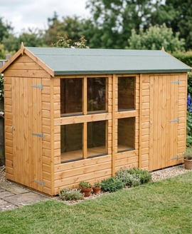 Power 10x4 Apex Potting Shed Combi