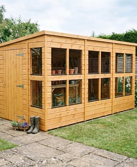 Power 12x6 Pent Potting Shed