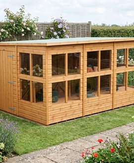 Power 12x8 Pent Potting Shed