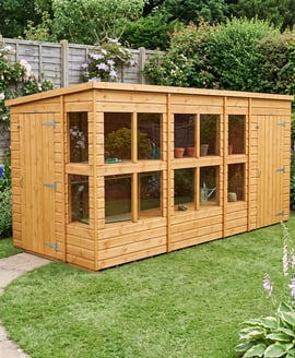 Power 14x6 Pent Potting Shed Combi
