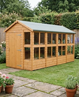 Power 16x6 Apex Potting Shed