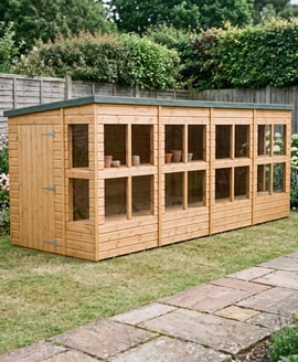 Power 16x6 Pent Potting Shed