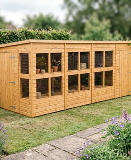 Power 16x6 Pent Potting Shed Combi