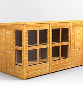 Power 12x6 Pent Potting Shed Combi