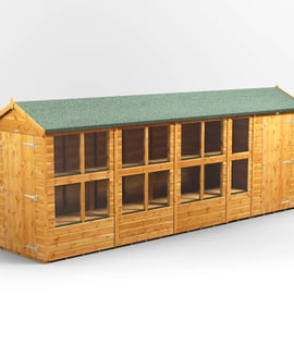 Power 18x4 Apex Potting Shed Combi