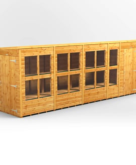 Power 18x4 Pent Potting Shed Combi