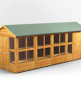 Power 18x6 Apex Potting Shed Combi