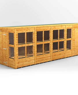 Power 18x6 Pent Potting Shed Combi