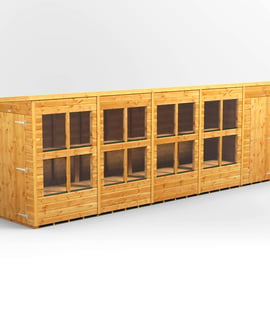 Power 20x4 Pent Potting Shed Combi
