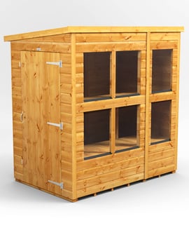 Power 6x4 Pent Potting Shed