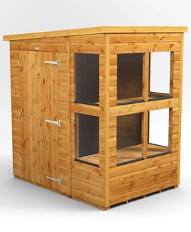 Power 4x6 Pent Potting Shed