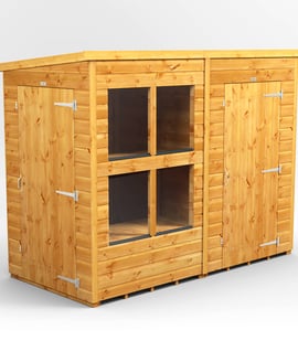 Power 8x4 Pent Potting Shed Combi