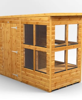 Power 4x8 Pent Potting Shed
