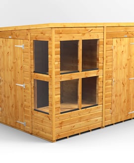 Power 8x6 Pent Potting Shed Combi