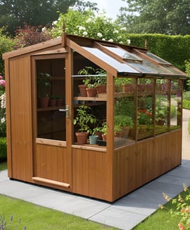 Swallow Jay 6x8 Wooden Potting Shed