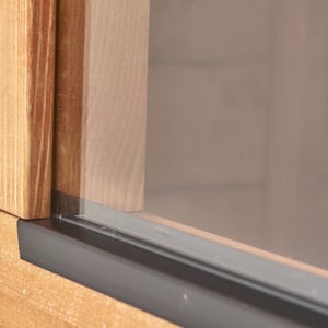 Toughened Glass with PVC Sills