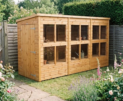 Power 12x4 Pent Potting Shed