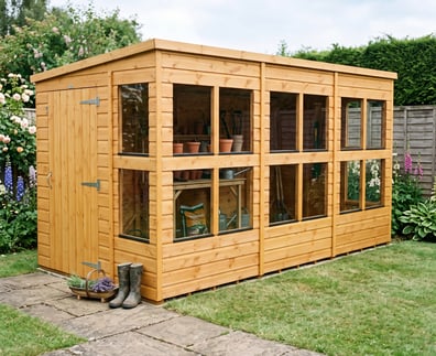 Power 12x6 Pent Potting Shed