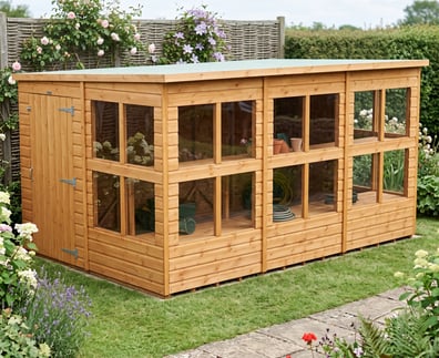 Power 12x8 Pent Potting Shed