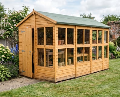 Power 14x8 Pent Potting Shed