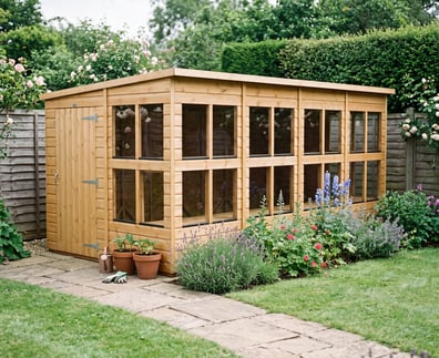 Power 16x8 Pent Potting Shed