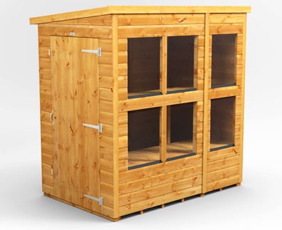 Power 6x4 Pent Potting Shed