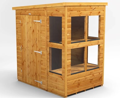 Power 4x6 Pent Potting Shed