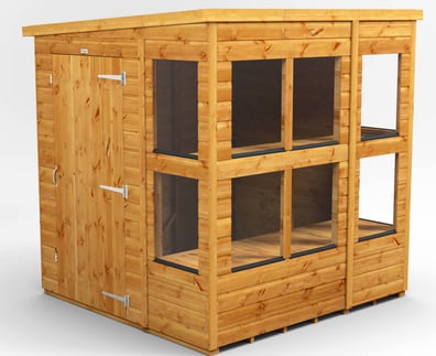 Power 6x6 Pent Potting Shed
