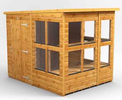Power 6x8 Pent Potting Shed