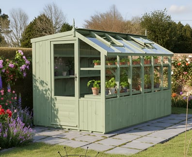 Swallow Jay 6x12 Painted Wooden Potting Shed